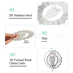 201 Stainless Steel Connector Charms/Links&nbsp;STAS-TA0005-97