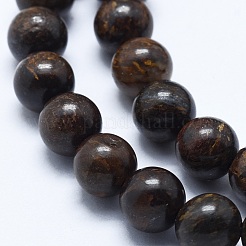Natural Bronzite Bead Strands&nbsp;X-G-P370-05-8mm