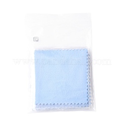 15Pcs Faux Suede Fabric Square Silver Polishing Cloth&nbsp;AJEW-FS0001-46