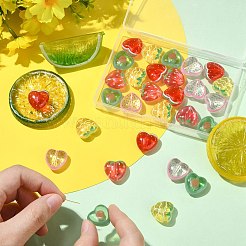 30Pcs 5 Colors Transparent Acrylic Beads&nbsp;MACR-CJ0002-44
