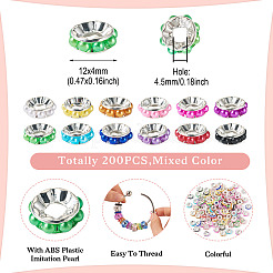 200Pcs Brass European Beads&nbsp;KK-TA0001-92