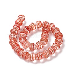 Round Handmade Clear Lampwork Beads Strands&nbsp;LAMP-G150-02E