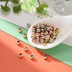 150Pcs 3 Colors Round Brass Spacer Beads Set&nbsp;KK-LS0001-05