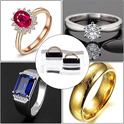Acrylic with Flannelette Ring Displays&nbsp;RDIS-WH0006-04