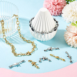 16Pcs 2 Colors 304 Stainless Steel Lobster Claw Clasps&nbsp;PALLOY-TAC0265