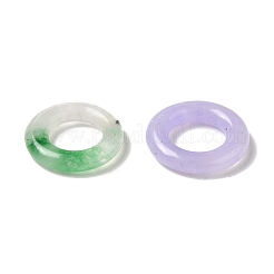 Dyed Natural White Jade Ring Charms&nbsp;G-M415-05