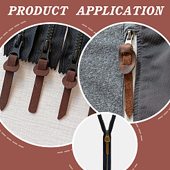 6Pcs Cowhide Zipper Puller Head&nbsp;PURS-WR0001-33