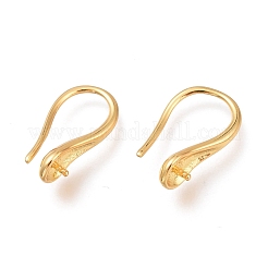 Brass Earring Hooks&nbsp;KK-H102-09