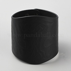 Imitation Leather Witch Knot Cord Bracelet with Alloy Buckles&nbsp;BJEW-WH0020-63B-02