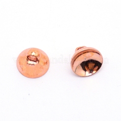 Brass Bead Cap Pendant Bails&nbsp;KK-TAC0006-01RG
