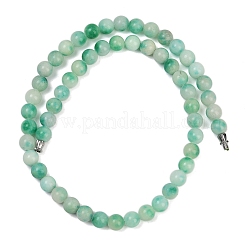 Dyed Natural White Jade Beads Strands&nbsp;G-F591-26-8mm
