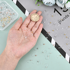 120Pcs 4 Color Eco-Friendly Plastic Earring Hooks&nbsp;STAS-DC0004-39