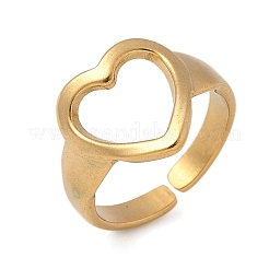 304 Stainless Steel Cuff Rings&nbsp;RJEW-P150-11G