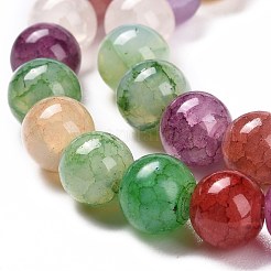 Crackle Glass Beads Strands&nbsp;GLAA-F098-05C-03