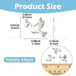 60Pcs Tibetan Styles Alloy Pendants&nbsp;FIND-YW0008-84