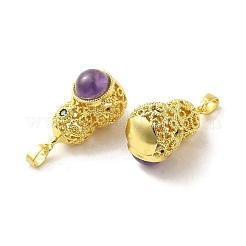 Natural Amethyst Pendants&nbsp;KK-K362-05G