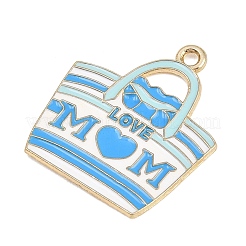 Mother's Day Alloy Enamel Pendants&nbsp;FIND-E054-04A