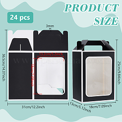 Folding Paper Gift Bags&nbsp;ABAG-WH0045-44B
