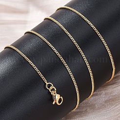 Brass Curb Chains Necklaces for Women&nbsp;NJEW-D302-73G