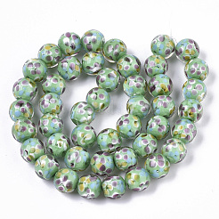 Handmade Lampwork Beads Strands&nbsp;LAMP-T007-04H