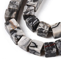 Natural Map Stone Beads Strands&nbsp;G-T139-6x6-20A