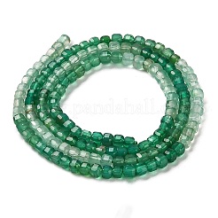 Natural Dyed & Heated Green Onyx Agate Beads Strands&nbsp;G-Q002-C02-01