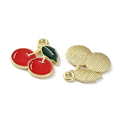 Fruit Alloy Enamel Charms&nbsp;X1-PALLOY-S058-01LG-10