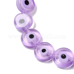 Handmade Evil Eye Lampwork Beads Strands&nbsp;LAMP-G164-10C-02