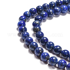 Natural Lapis Lazuli Beads Strands&nbsp;X-G-G423-6mm-AB