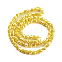 Electroplate Glass Beads Strands&nbsp;EGLA-D030-P4mm-B01