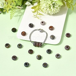 Natural Indian Agate European Large Hole Beads&nbsp;LS-G-Q442-02