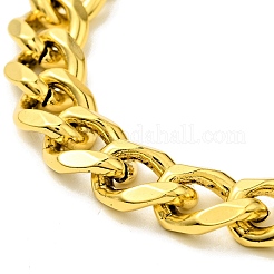 Men's Alloy Curb Chain Bracelet with Dragon Head Clasp&nbsp;BJEW-A129-05AG