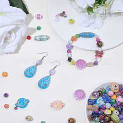 150G Plated Acrylic Beads&nbsp;MACR-SP0002-12