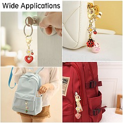 4Pcs 4 Styles Alloy Enamel Keychains&nbsp;KEYC-CJ00011