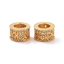 Brass Rhinestone European Beads&nbsp;KK-A179-02G