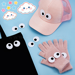 20Pcs Eyes Polyester Embroidery Iron on/Sew on Patches&nbsp;DIY-GA0010-06A-02