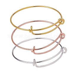 Adjustable Brass Bangles Making&nbsp;BJEW-BC0002-03