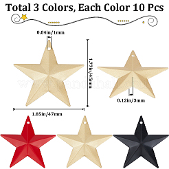 30Pcs 3 Colors Iron Pendants&nbsp;IFIN-GF0001-47C