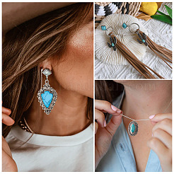 24Pcs 12 Styles Synthetic Turquoise Pendants&nbsp;FIND-TA0001-79