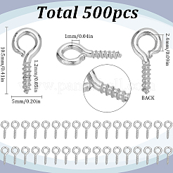 500Pcs Alloy Screw Eye Peg Bails&nbsp;FIND-SC0010-21
