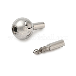 304 Stainless Steel Bayonet Clasps&nbsp;STAS-Z147-28P-01
