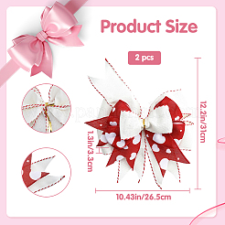 Polyester Big Bowknot&nbsp;FIND-WH0126-414G