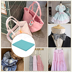 Stripe Cotton Fabric&nbsp;DIY-WH0671-390D