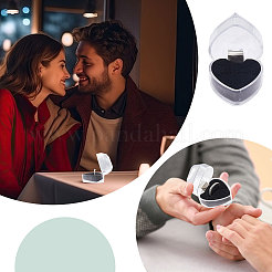 Heart Plastic Ring Boxes&nbsp;LS-CON-WH0084-83A