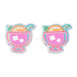 Transparent Printed Acrylic Cabochons&nbsp;TACR-N016-32