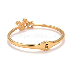 Crystal Rhinestone Squirrel Cuff Bangle&nbsp;STAS-D165-13G