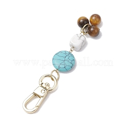 2Pcs Natural & Synthetic Gemstone Pendant Decorations&nbsp;HJEW-JM02407