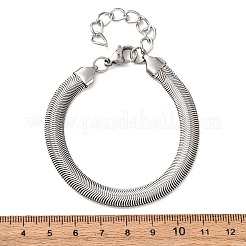 304 Stainless Steel Herringbone Chains Bracelets for Women&nbsp;BJEW-P361-01P