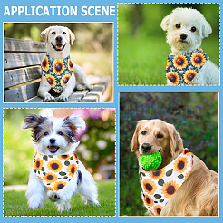2Pcs 2 Styles Polyester Dog Bandana&nbsp;AJEW-WH0456-004