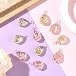 10Pcs 2 Colors Glass Pendants&nbsp;GLAA-YW0005-46